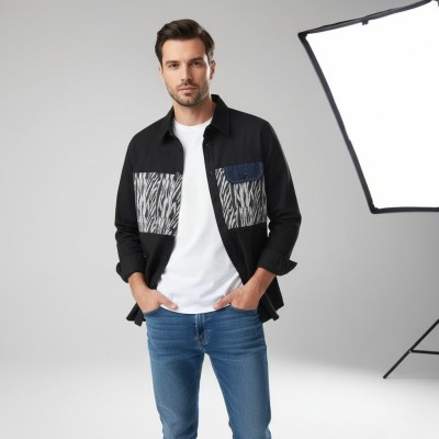 Men's Premium Shirt Manly Black