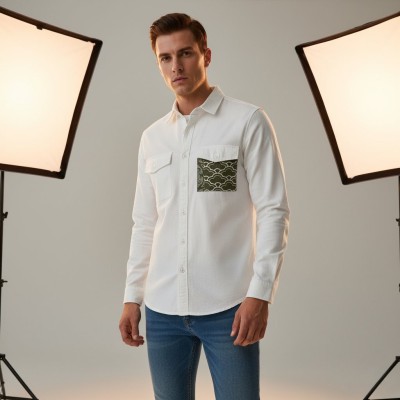 Men's Premium Shirt Stylish White