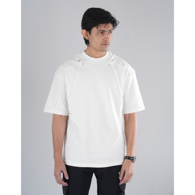 Metal Premium Drop Shoulder White